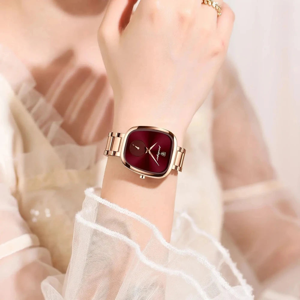 POEDAGAR High Quality Luxury Watches For Women Stainless Steel Waterproof Elegant Ladies Wristwatch Fashion Quartz Woman's Watch